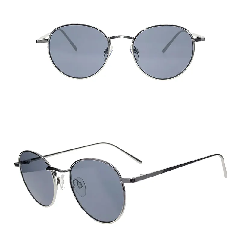 Round Fashion Metal Sunglasses With CE FDA Certificate